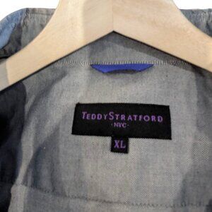 Teddy Stratford Grey Men's Zip Fit Shirt - Size XL